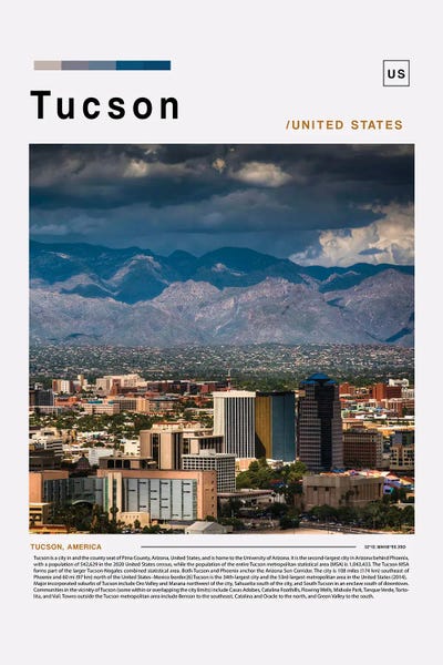 Tucson: Tucson Landscape Poster by Paul Rommer