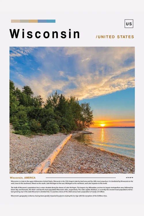 Wisconsin Poster Landscape