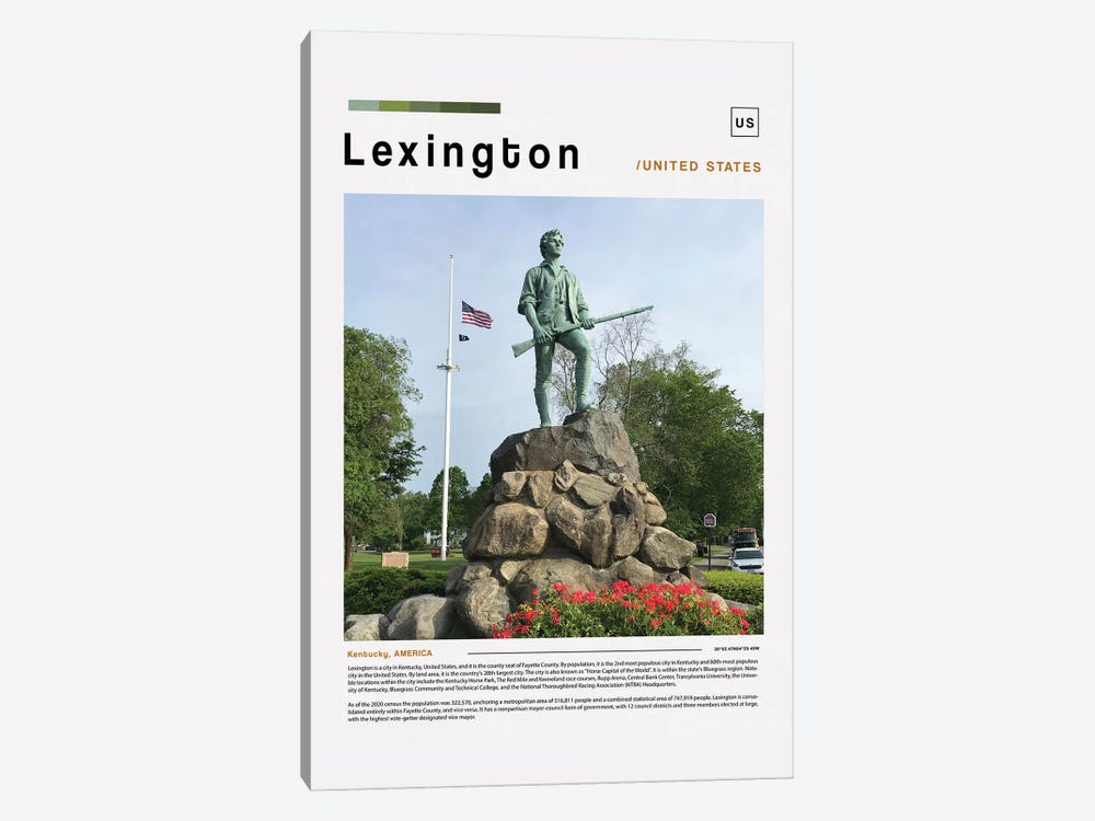 Lexington Poster Landscape by Paul Rommer 1-piece Canvas Artwork