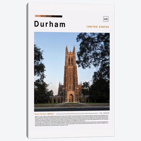 Durham Poster Landscape Canvas Print #PUR6169} by Paul Rommer Canvas Art