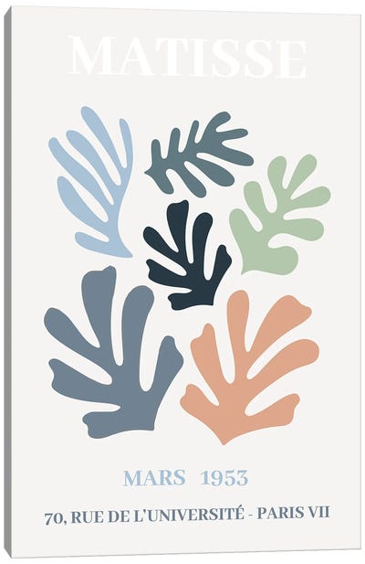 Matisse Pastel Abstract II Canvas Art Print - Paul Rommer