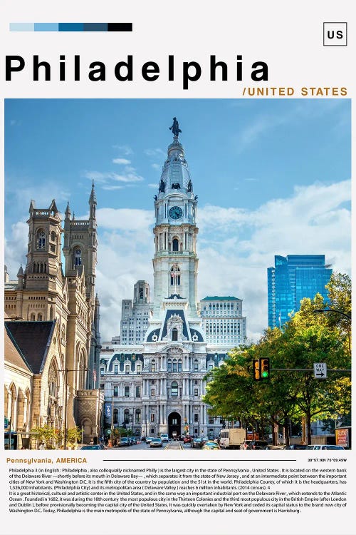 Philadelphia Poster Landscape