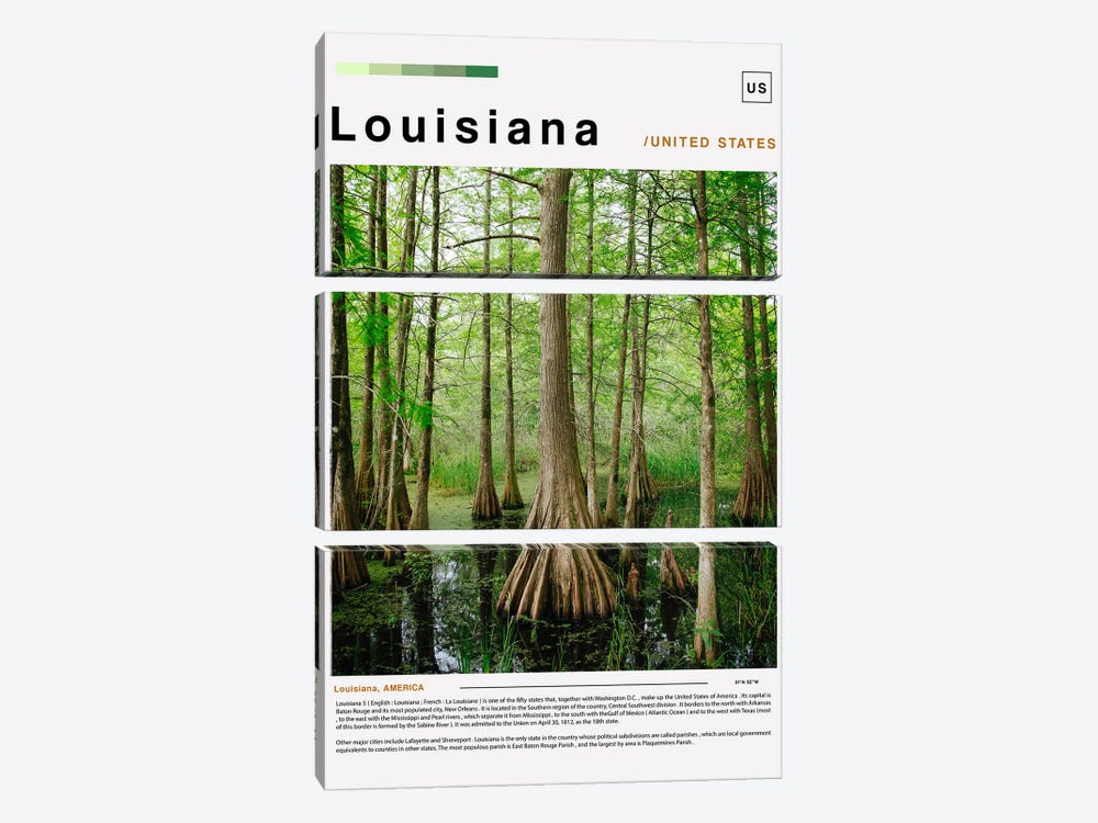 Louisiana II Poster Landscape by Paul Rommer 3-piece Art Print