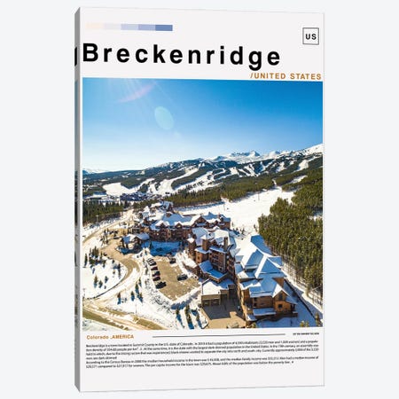 Breckenridge Poster Landscape Canvas Print #PUR6206} by Paul Rommer Canvas Art