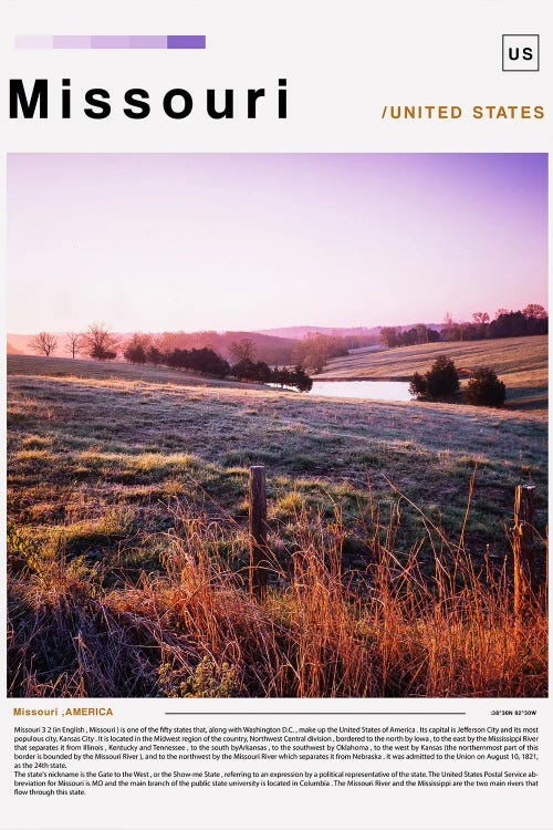 Missouri Poster Landscape