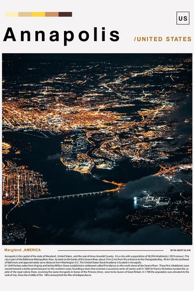 Maryland: Annapolis Poster Landscape by Paul Rommer