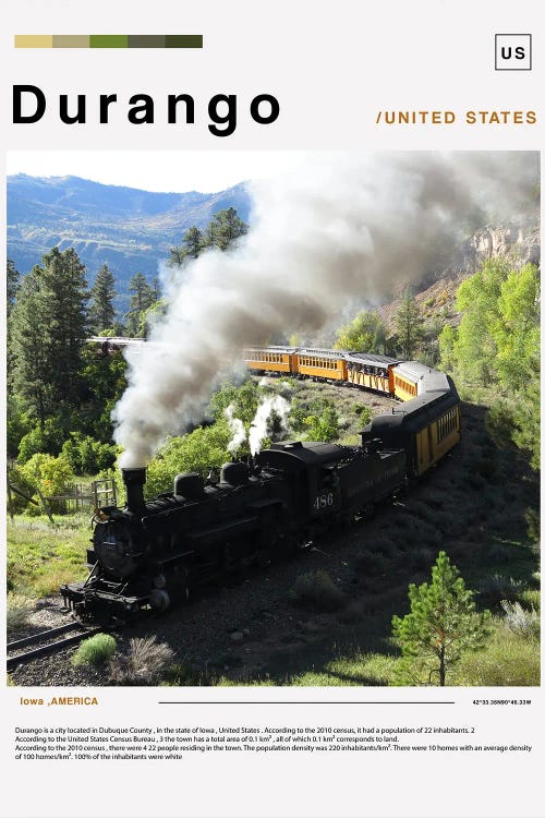 Durango Poster Landscape by Paul Rommer wall art