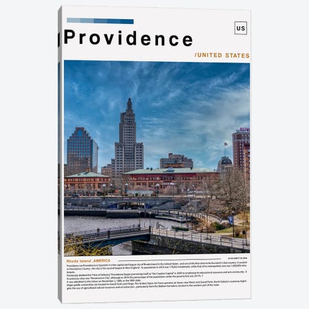 Providence Poster Landscape Canvas Print #PUR6224} by Paul Rommer Canvas Art