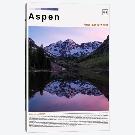 Aspen Landscape Poster Canvas Print #PUR6247} by Paul Rommer Canvas Art