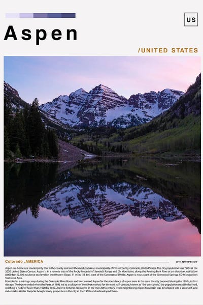 Colorado: Aspen Landscape Poster by Paul Rommer
