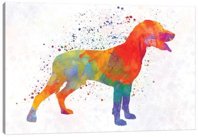 Save Valley Scenthound In Watercolor Canvas Art Print