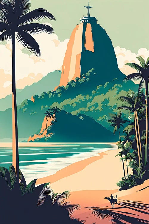 Brazil Vintage Poster