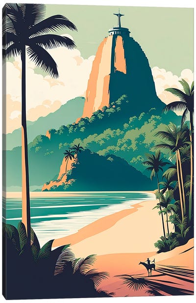 Brazil Vintage Poster Canvas Art Print - Brazil Art