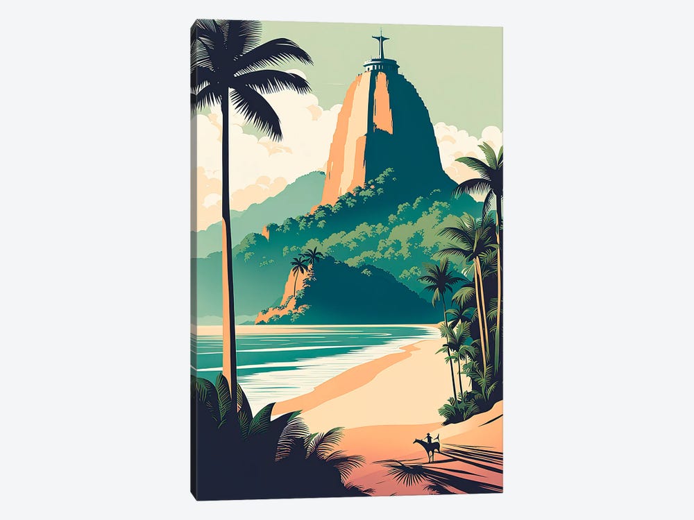 Brazil Vintage Poster by Paul Rommer 1-piece Canvas Wall Art