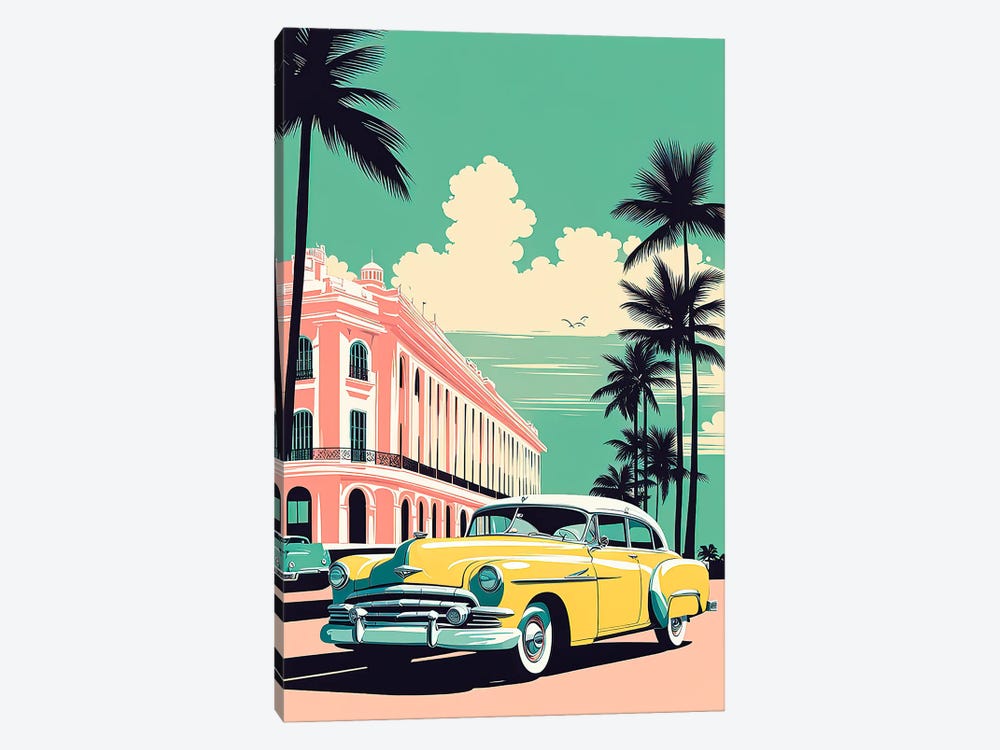 Cuba Vintage Poster by Paul Rommer 1-piece Art Print