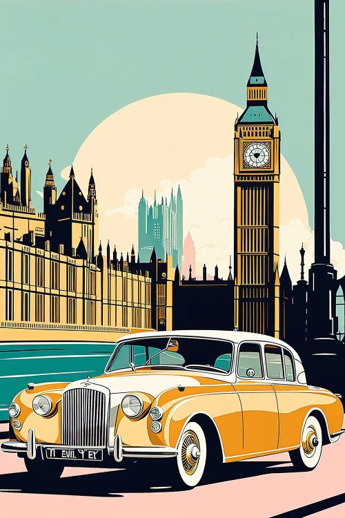 London Vintage Poster