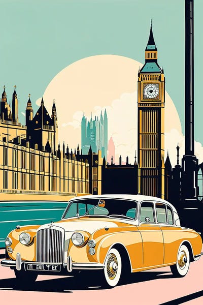 London: London Vintage Poster by Paul Rommer