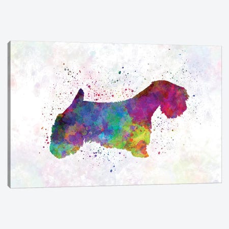 Sealyham Terrier In Watercolor Canvas Print #PUR646} by Paul Rommer Canvas Print
