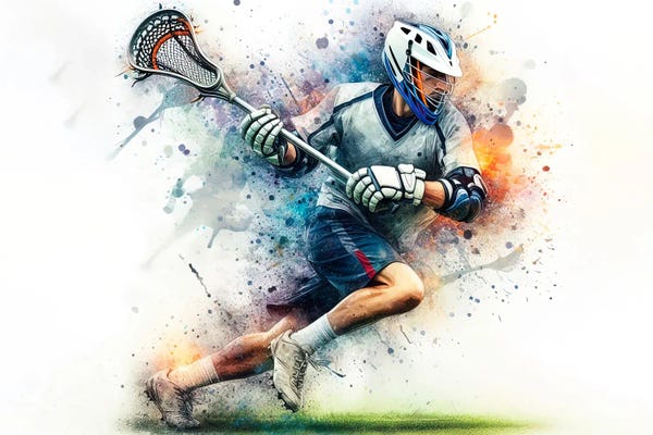 Paul Rommer: Lacrosse Player I by Paul Rommer