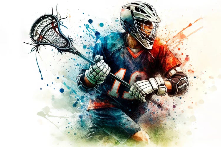 Lacrosse Player III by Paul Rommer wall art