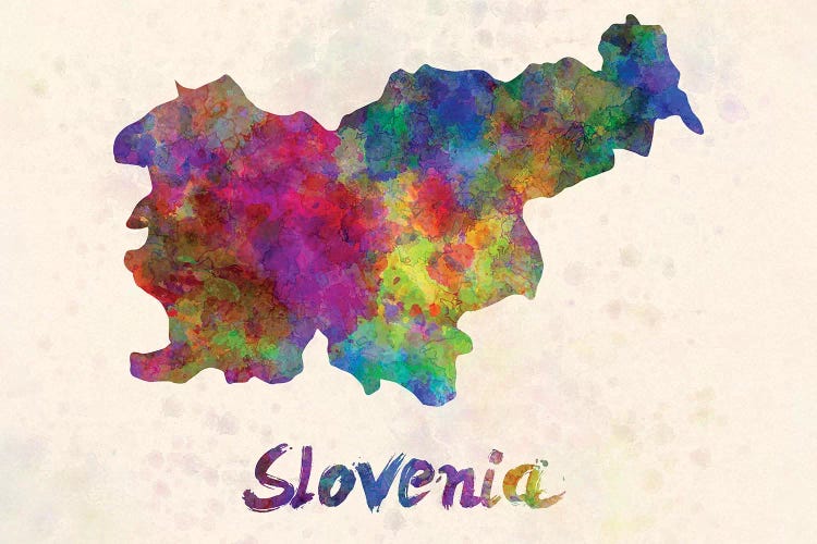 Slovenia In Watercolor by Paul Rommer wall art
