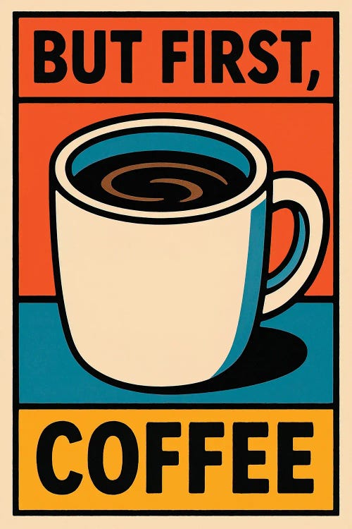 First Coffee by Paul Rommer canvas print