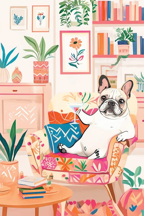 Dog And Coffee by Paul Rommer wall art