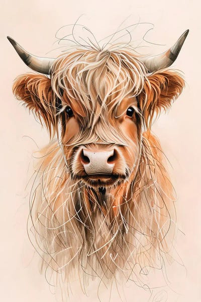 Fine Art Print: Woolly Cow by Paul Rommer
