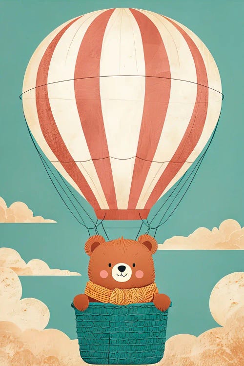 Hot Air Bear by Paul Rommer wall art