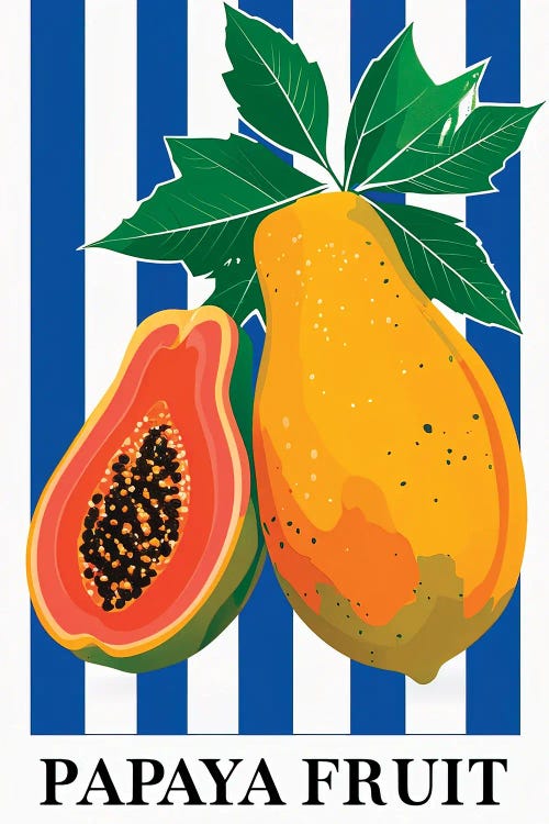 Papaya Fruit by Paul Rommer wall art