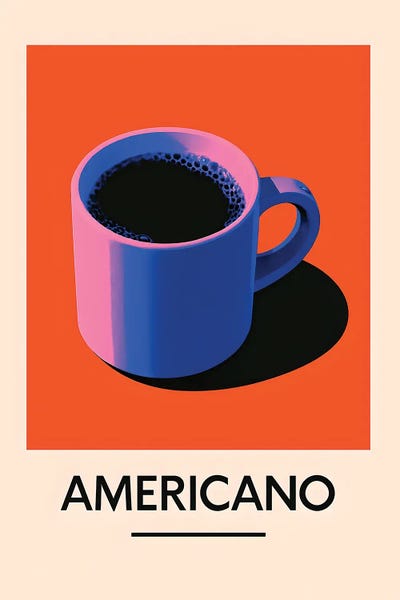 Fine Art Print: Americano Coffee Cup Still Life by Paul Rommer
