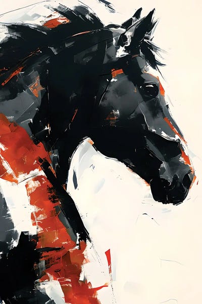 Abstract Horse Portrait