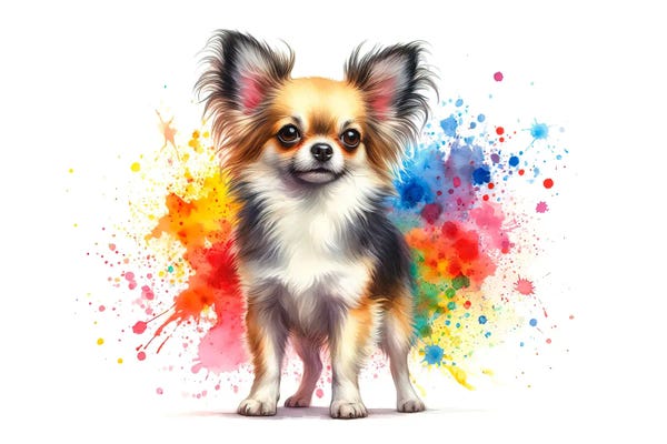 Chihuahuas: Chihuahua In Watercolor III by Paul Rommer