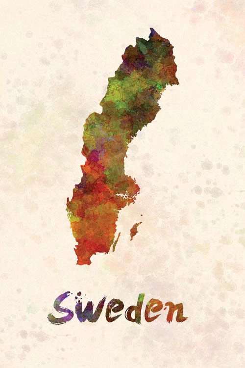 Sweden In Watercolor