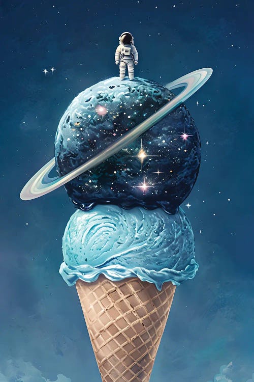 A Very Cold Astronaut by Paul Rommer wall art