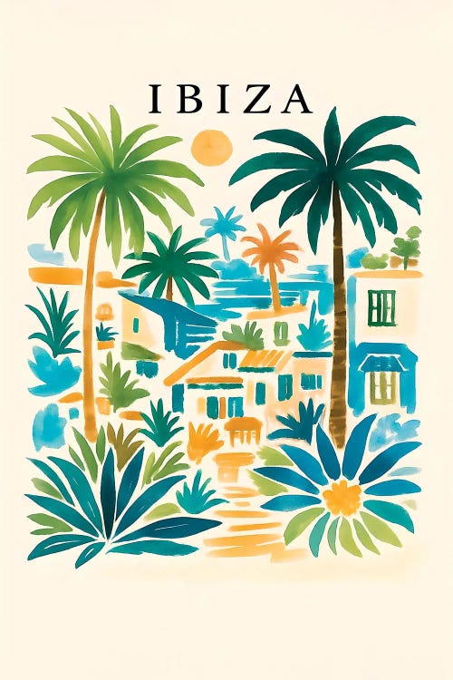 Ibiza Poster by Paul Rommer wall art