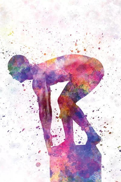 Paul Rommer: Swimming Silhouette V by Paul Rommer