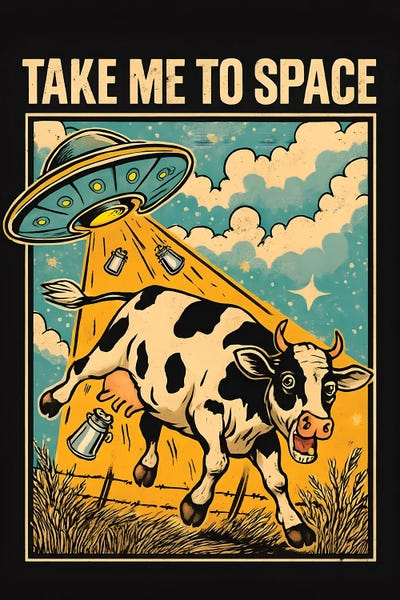 UFOs: Space Cow by Paul Rommer