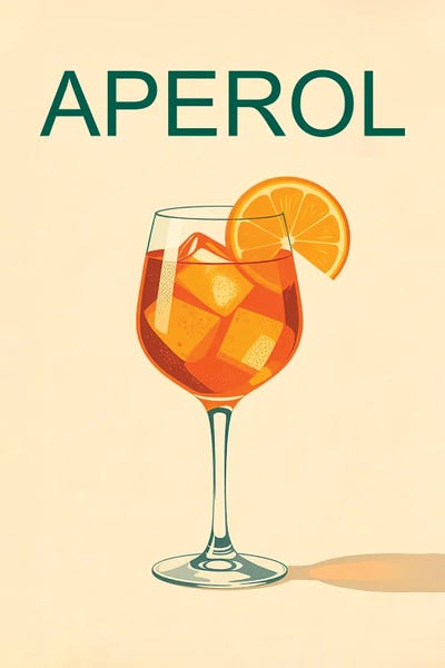 Food & Drink Posters: Aperol Poster by Paul Rommer