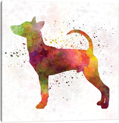 Taiwan Dog In Watercolor Canvas Art Print - Taiwan