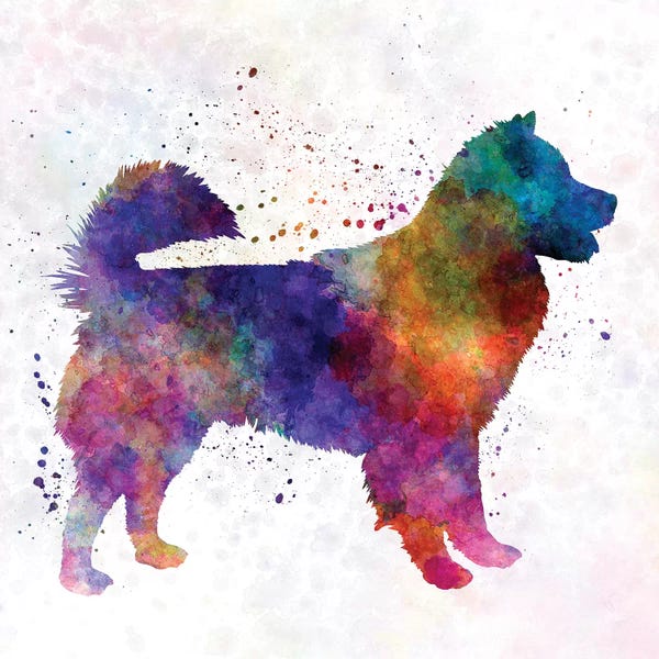 Thai Bangkaew Dog In Watercolor