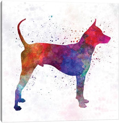 Thai Ridgeback Dog In Watercolor Canvas Art Print