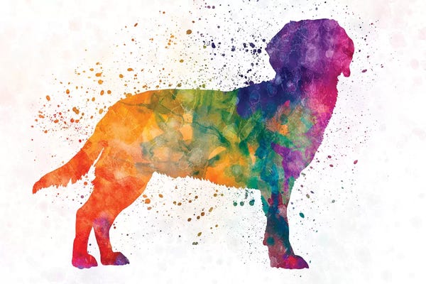 Hounds: Tyrolean Hound In Watercolor by Paul Rommer