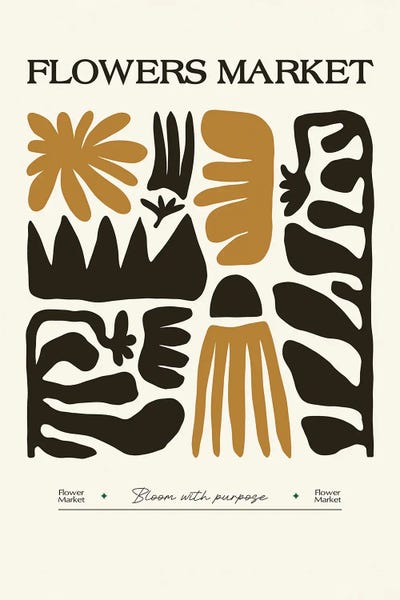 Paul Rommer - Gallery Posters: Modern Floral Market Design by Paul Rommer