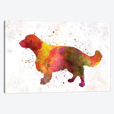 Welsh Springer Spaniel In Watercolor Canvas Print #PUR743} by Paul Rommer Canvas Art Print