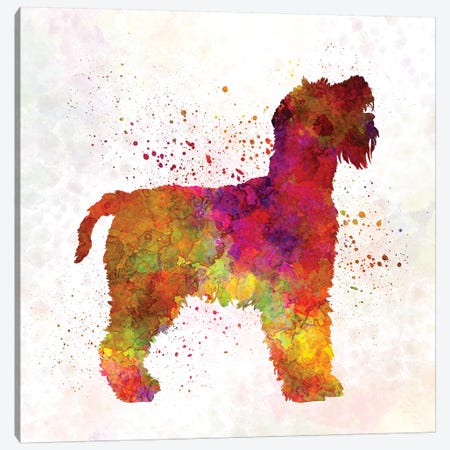 Welsh Terrier In Watercolor Canvas Print #PUR744} by Paul Rommer Canvas Art