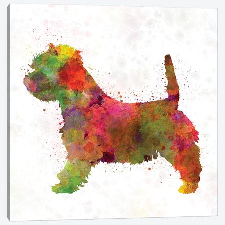 West Highland White Terrier In Watercolor Canvas Print #PUR745} by Paul Rommer Canvas Wall Art
