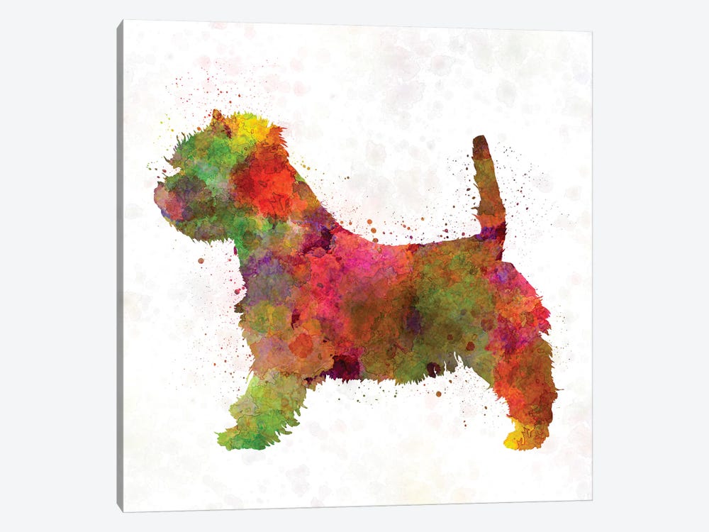 West Highland White Terrier In Watercolor by Paul Rommer 1-piece Canvas Print