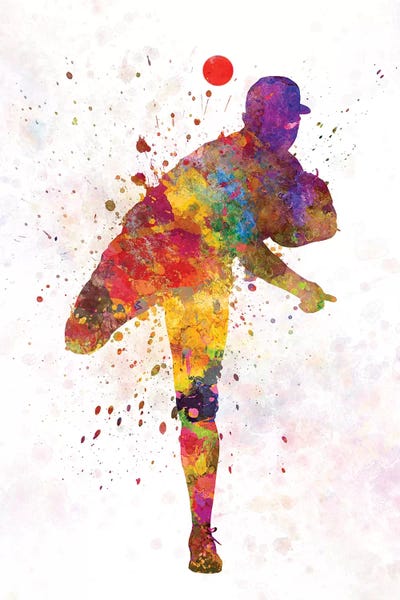 Paul Rommer: Baseball Player Pitching II by Paul Rommer