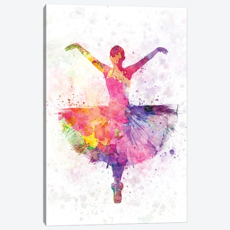 Ballerina Dancing I Canvas Print #PUR754} by Paul Rommer Canvas Art Print